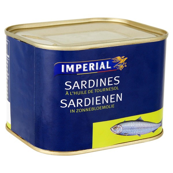 Sardines à l'huile de tournesol 750g
