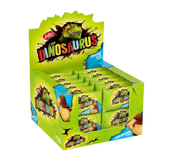 Koekjes Dinosaurus original melkchocolade (3st)x24