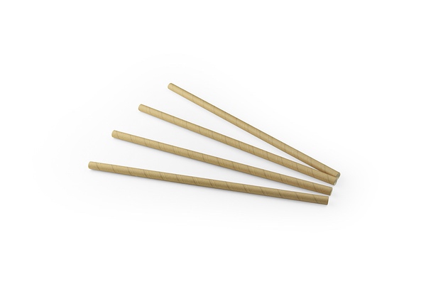 Paille papier FSC diam.8mm/24cm 100p
