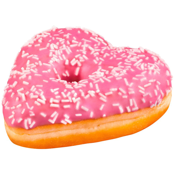 Donut en forme de coeur vegan 52gx48