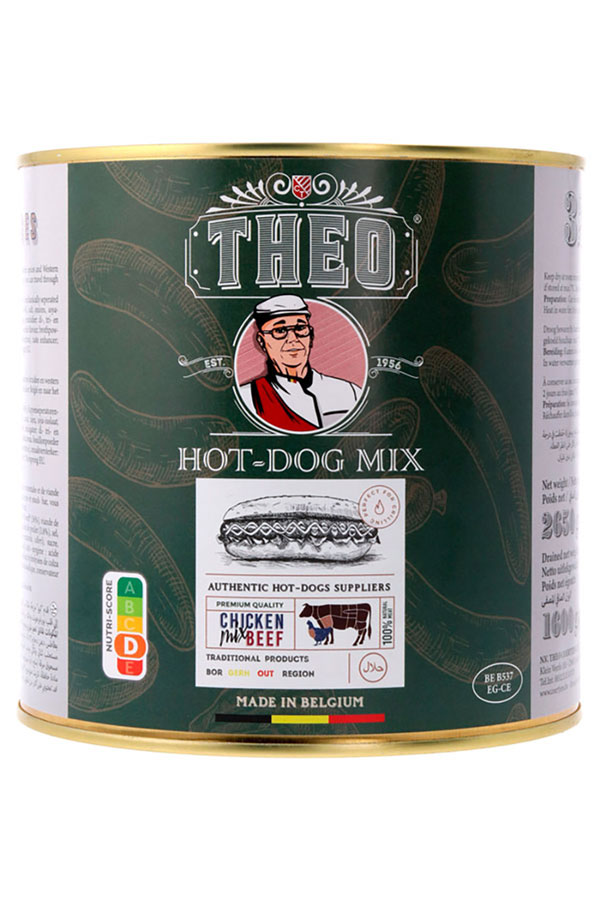 Hot dog mix (rund/kip) 50gx32