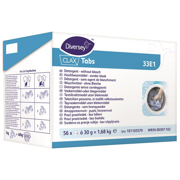 Tablettes de lavage Clax Tabs 33E1 56p