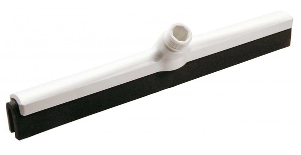 Vloertrekker 40cm wit met zwart rubber 1st