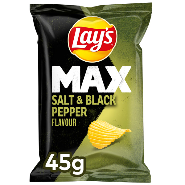 Chips MAX salt&black pepper 45g