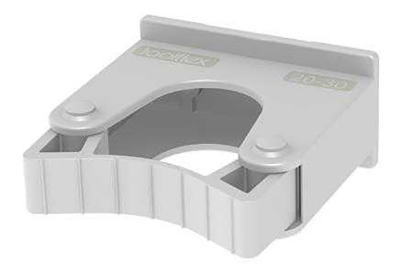 Fixation support brosses blanc 20-30mm