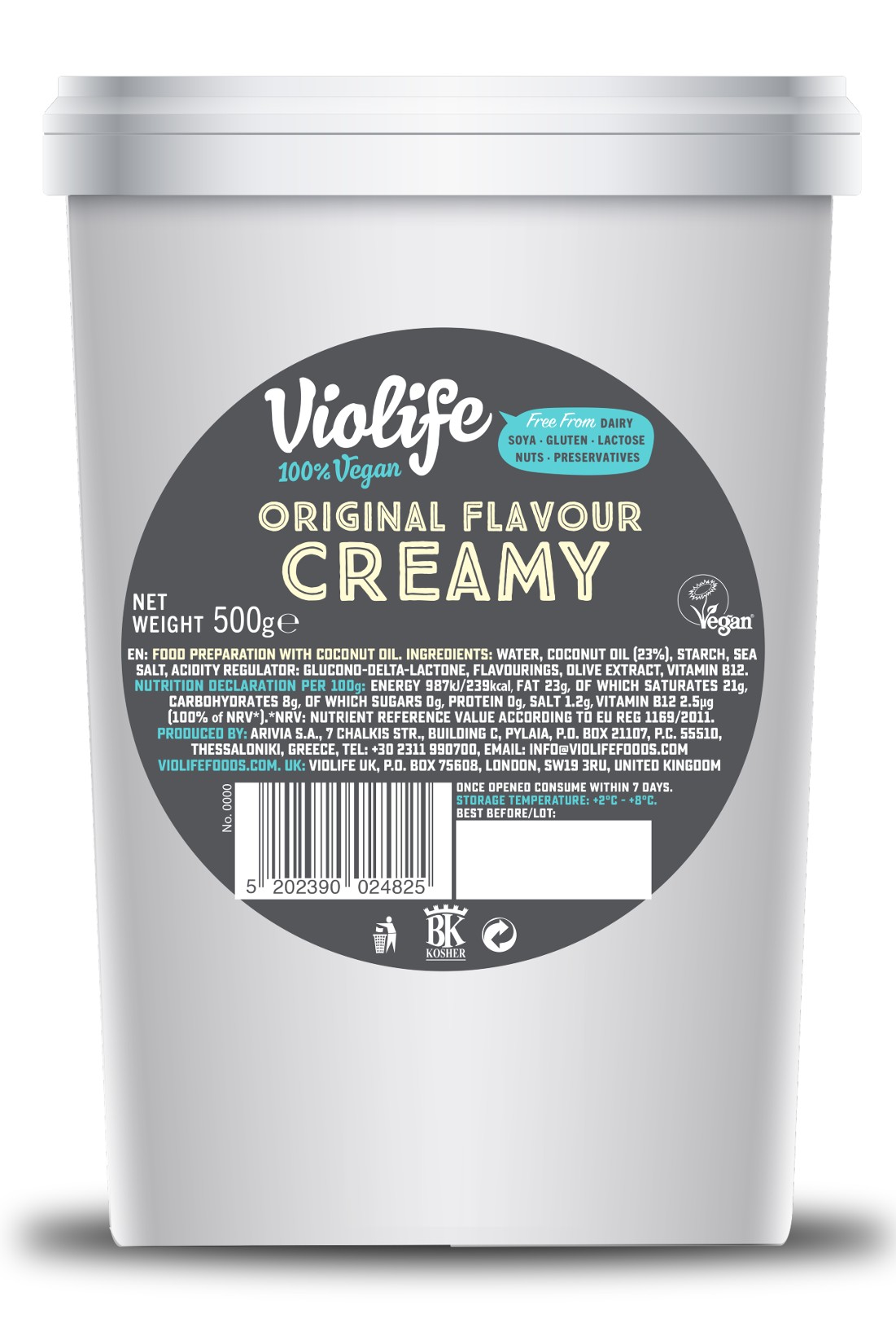 Creamy original vegan 500g