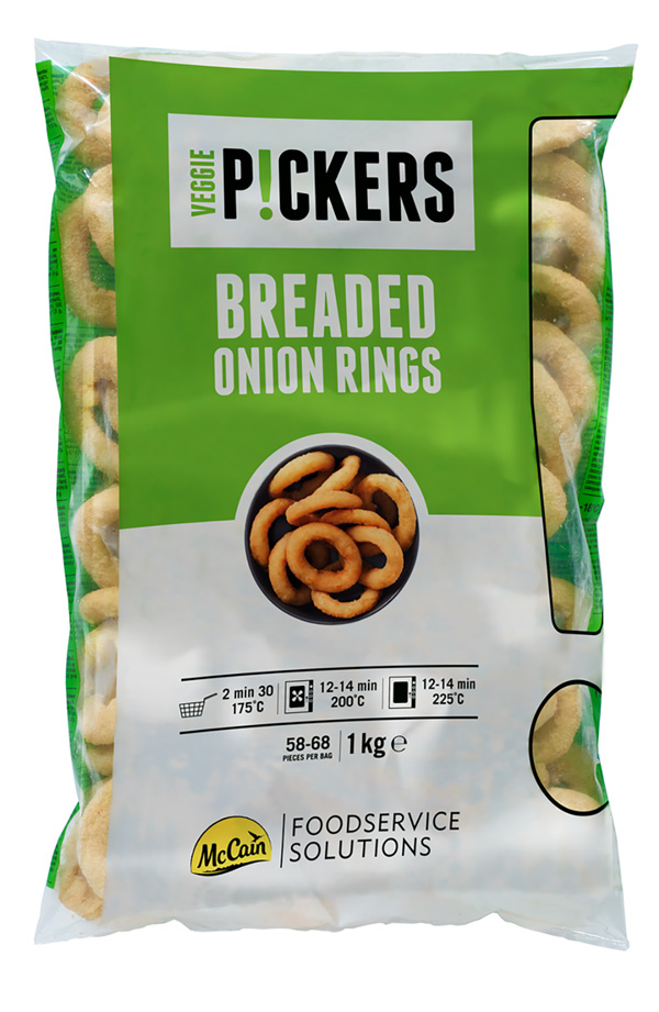 Veggie Pickers breaded onion rings 1kg