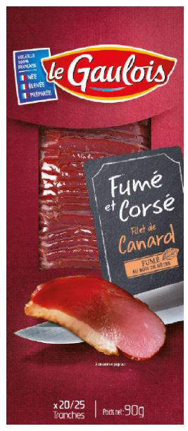 Eendeborst filet gerookt 90g