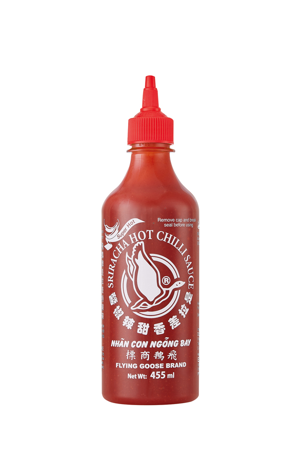 Chilisaus extra heet Sriracha 455ml