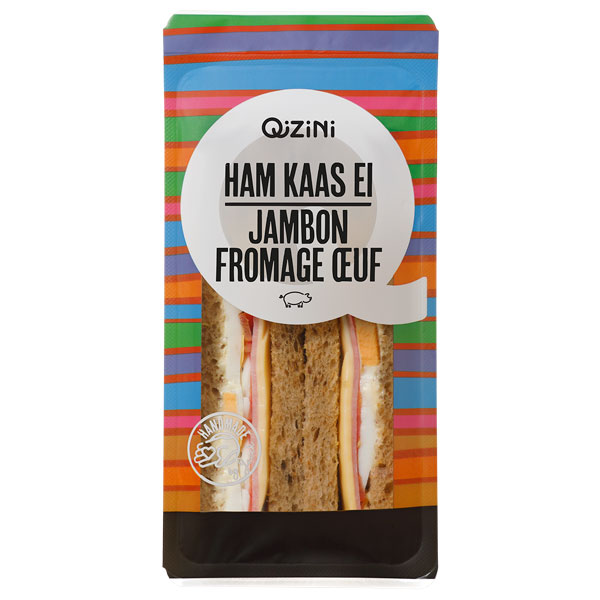 Sandwich triangle avec jambon-fromage-oeuf 170g