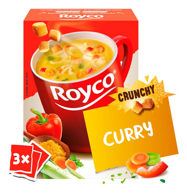 Soupe au curry Crunchy 3p