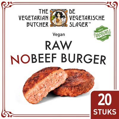 Raw NoBeef burger vegan 113gx20