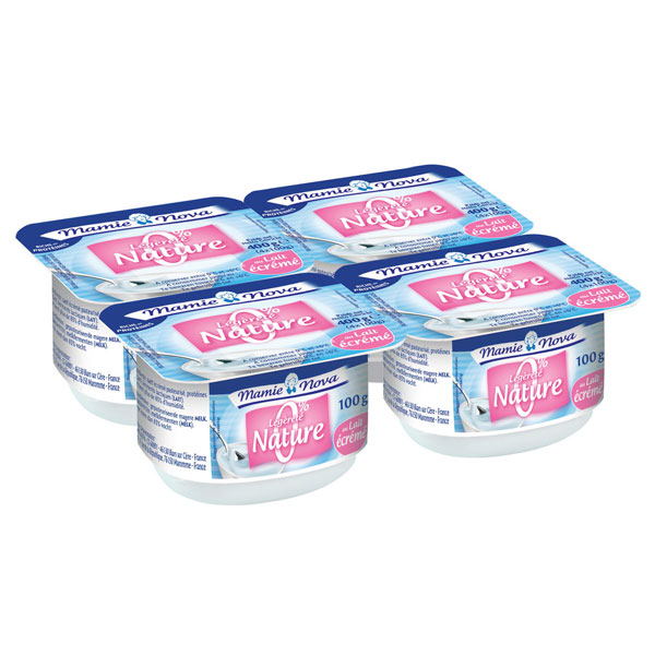 Fromage frais blanc nature 0% MG 100 g x 4