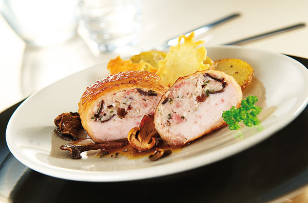 Moelleux de dinde cru farce forestière 38p 5kg