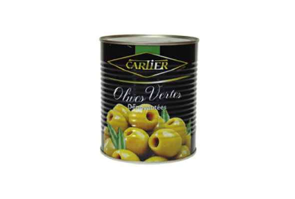 Olives vertes dénoyautées 4/4 850g