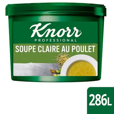 Soupe clair au poulet en poudre (286L) 10kg