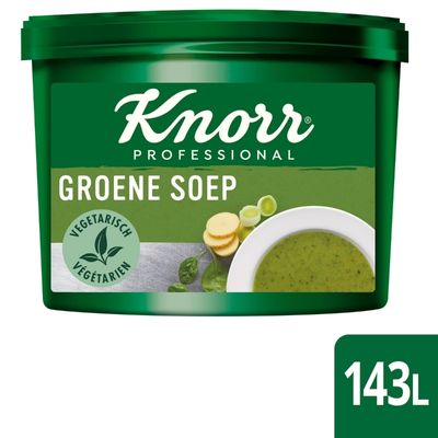 Groene soep van spinazie met prei en ui (143L)10kg