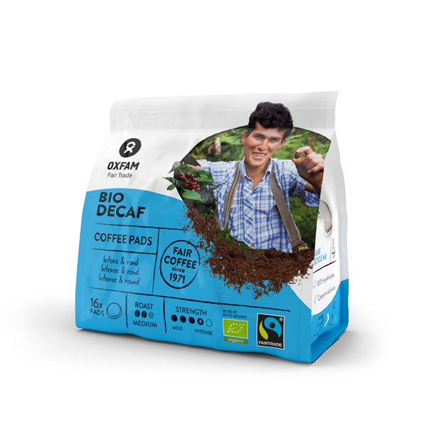 Pads de café décaféiné BIO Fairtrade 112g 16pièces