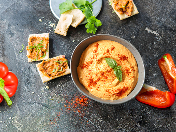Houmous sweet & sour peppers 600g