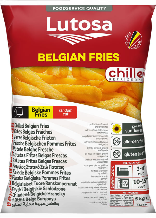 Belgische frieten vers/voorgebakken 5kg