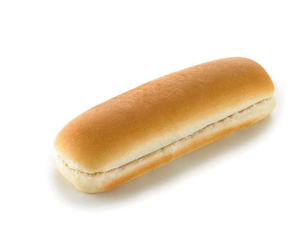 Hot dog roll bun met insnijdingen 50gx48