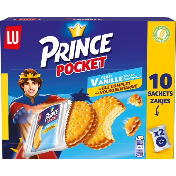 Biscuits Prince pocket vanille ind.(2p)x10 400g