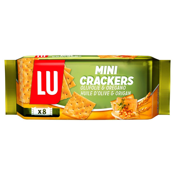 Crackers huile d'olive-origan mini 250g