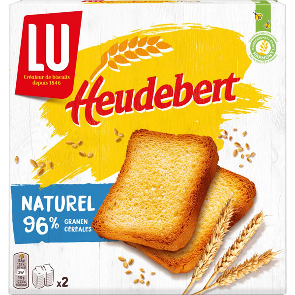 Toast naturel Heudebert 2x150g
