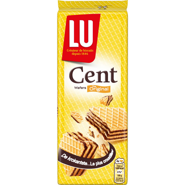 Koekjes Cent wafers chocolade koeken 190g