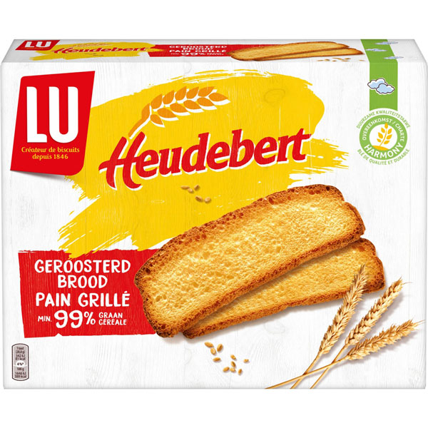 LU Heudebert biscottes 6 céréales 300 gr Chockies belge