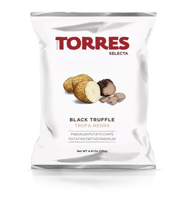 Zwarte truffel chips 125g