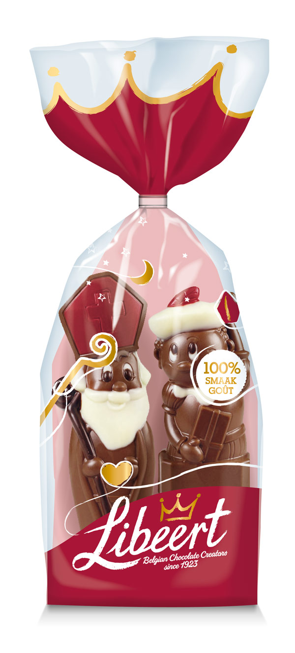 Sint/Piet melkchocolade decor COH MB 150g