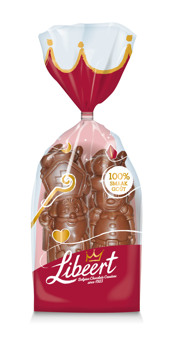 Sint/Piet figuren melkchocolade COH MB 135g