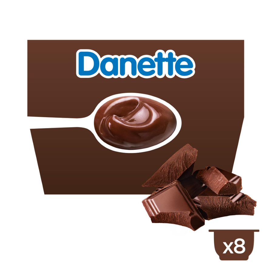 Danette crème chocolade 125gx8