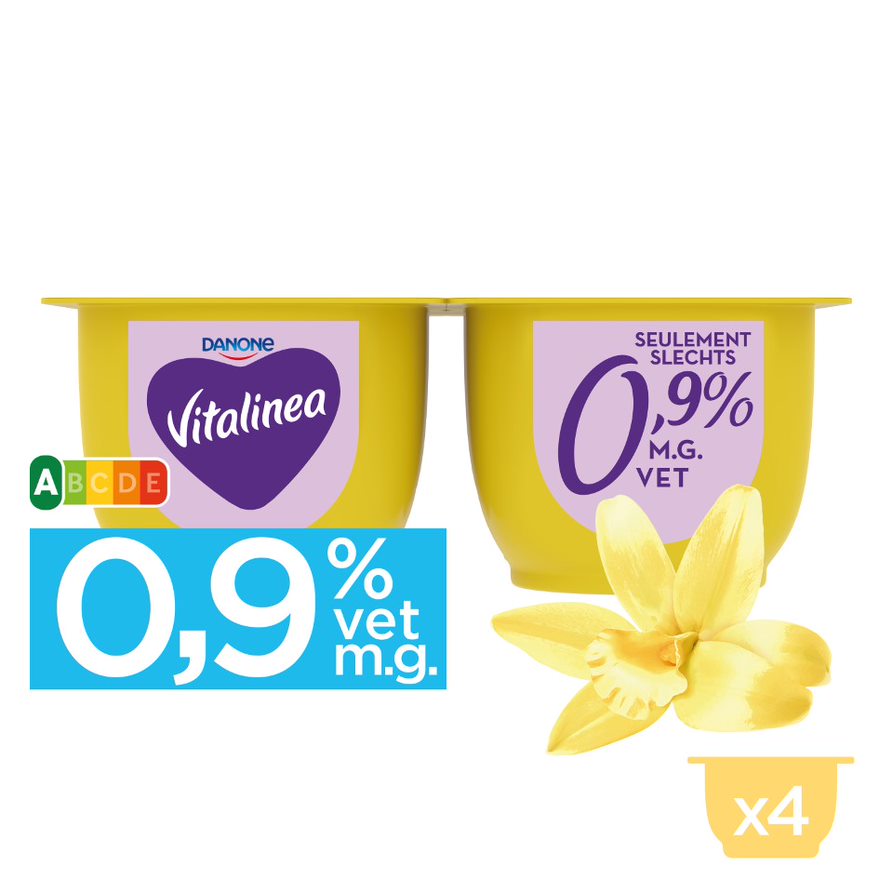 Vitalinea crème dessert saveur vanille 120gx4