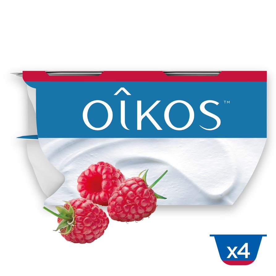 Yoghurt Oikos framboos 115gx4