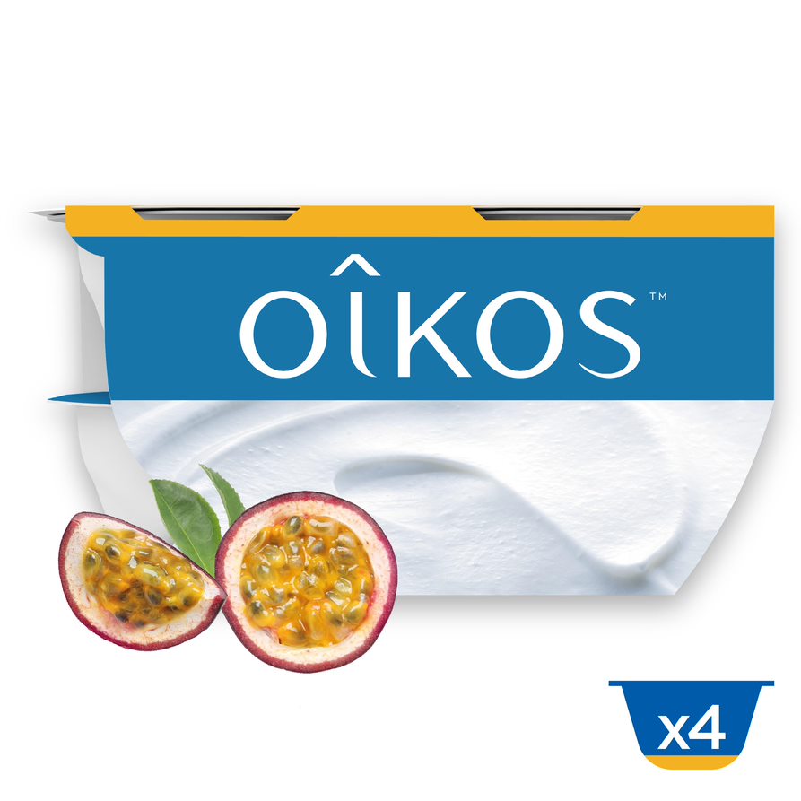 Yoghurt Oikos passievrucht 115gx4