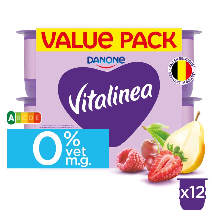 Vitalinea met fruit mager 125gx12
