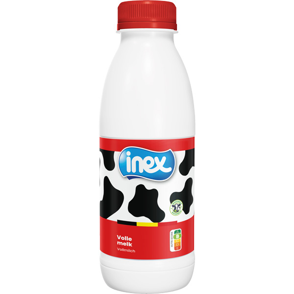 Melk vol PET met schroefdop 500ml