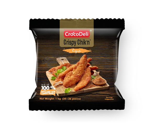 Crispy chicken cajun (±20-36st) 1kg