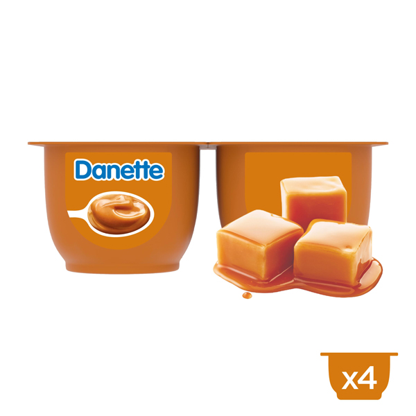 Danette crème dessert caramel 125gx4