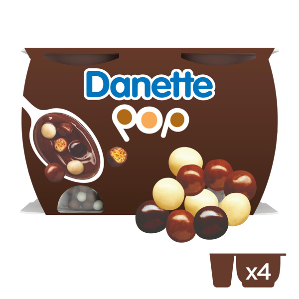 Danette pudding Pop choco 117gx4