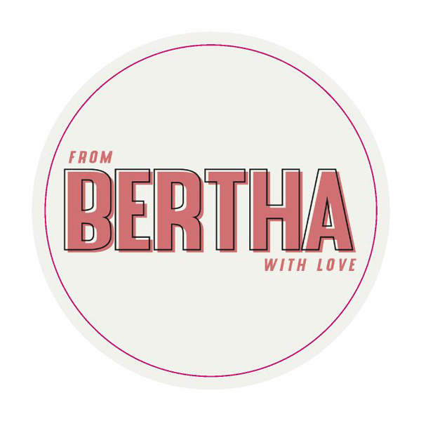 Etiketten Bertha 1000st