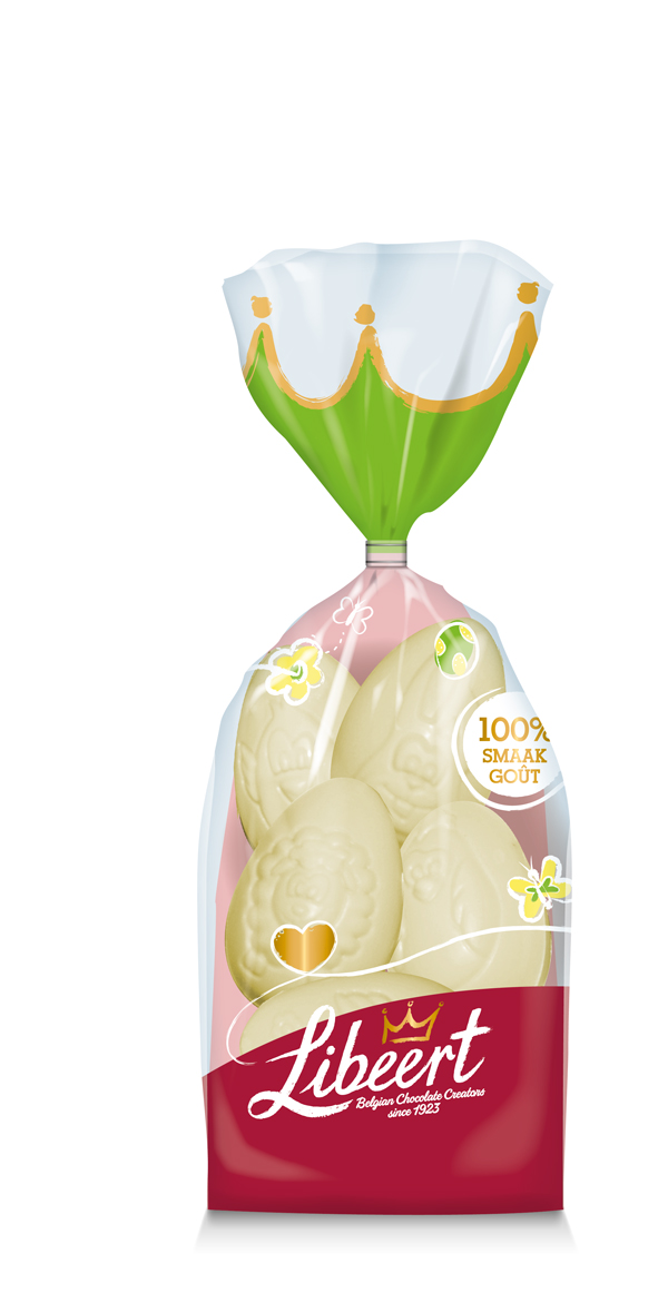 Oeufs de Pâques en chocolat blanc (5p) 120g