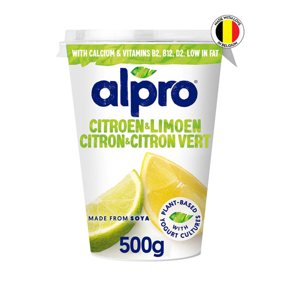 Soja yaourt végétal citron-citron vert 500g
