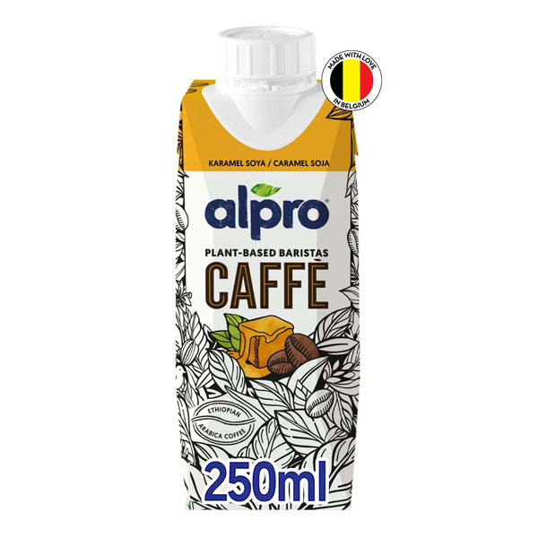 Koffie met soja caramel 250ml
