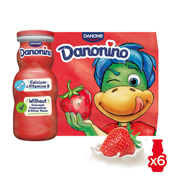 Danonino drink fraise 100gx6
