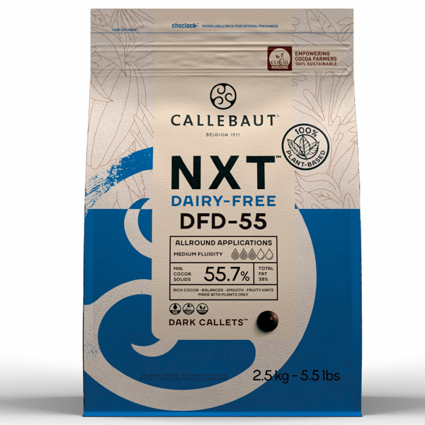 Callets donkere chocolade NXT vegan 55,7% 2,5kg