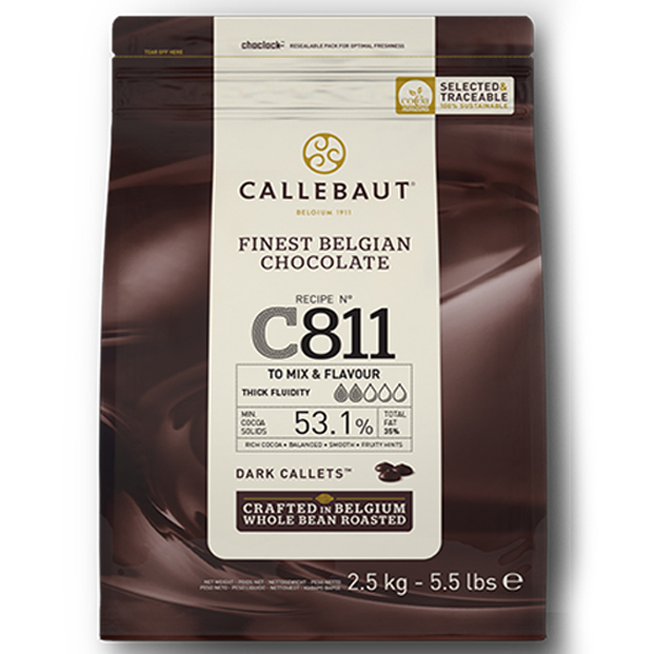 Callets chocolat noir 52,3% 2,5kg