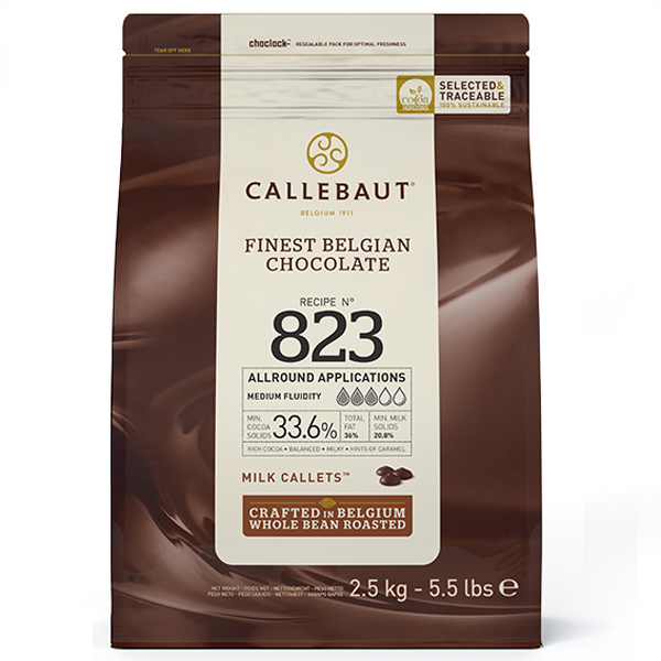 Callets chocolat lait 823 2,5kg